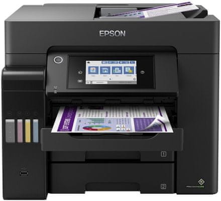 Tlačiareň Epson EcoTank L6550 (C11CJ30402), farebná, čiernobiela, vhodná do kancelárií