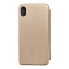 FORCELL Puzdro / obal pre Apple iPhone XS MAX zlaté - kniha Forcell Elegance