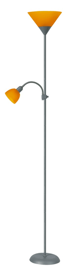 Rabalux Stojacia lampa Action 2xE27/230V/178cm, oranžová