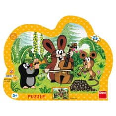 shumee Puzzle deskové Krtek muzikant kontura 35x28cm 25 dílků