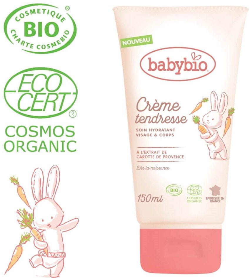 Babybio hydratačný BIO krém pre bábätká od narodenia 150 ml