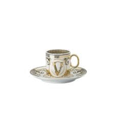 Rosenthal Versace ROSENTHAL VERSACE VIRTUS GALA WHITE Espresso šálka s tanierikom