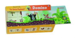 Greatstore Domino Krtek dřevo společenská hra 28 dílků v dřevěné krabičce 18x11x5cm