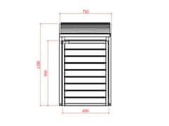 LanitPlast záhradný úložný box LANITPLAST S751