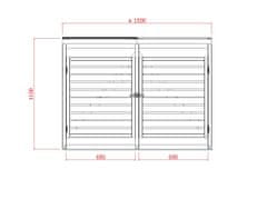 LanitPlast záhradný úložný box LANITPLAST S754