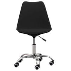 Vidaxl Kancelárske stoličky 2 ks čierne umelá koža