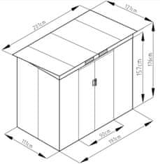 Rojaplast Záhradný domček S2001A