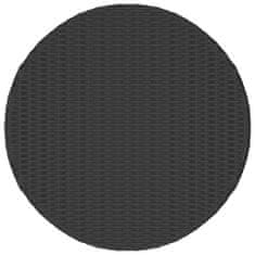 Petromila vidaXL Čajový stôl čierny 68x68x30 cm polyratanový