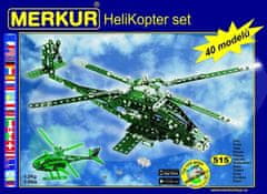 shumee Stavebnice MERKUR Helikopter Set 40 modelů 515ks v krabici 36x27x5,5cm