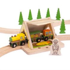 Bigjigs Toys Bigjigs Rail vlak Safari stan