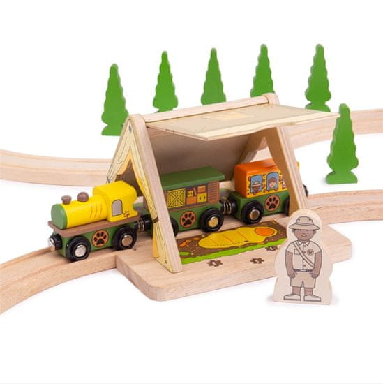 Bigjigs Toys Bigjigs Rail vlak Safari stan