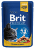 Brit Premium Cat Pouches with Salmon & Trout 24x100g