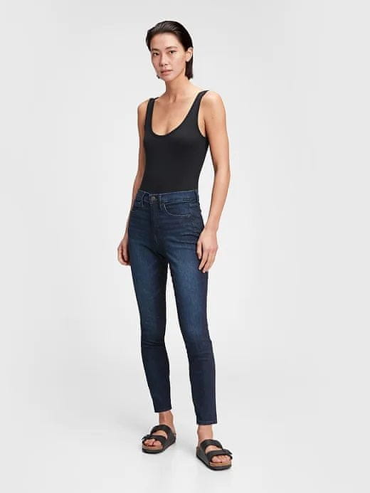 Gap Džínsy high rise destructed universal legging jeans with button f