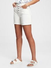 Gap Džínsové kraťasy 4'' high rise button-fly denim shorts with Washwell 28REG