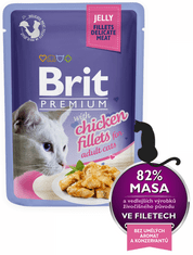 Brit Premium Cat Delicate Fillets in Jelly with Chicken 24 x 85 g