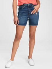 Gap Detské kraťasy teen denim sky high rise midi shorts with Washwell 14