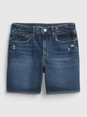 Gap Detské kraťasy teen denim sky high rise midi shorts with Washwell 14