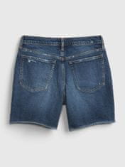 Gap Detské kraťasy teen denim sky high rise midi shorts with Washwell 14