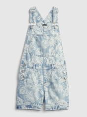 Gap Detské kraťasy s laclem palm print shortall L