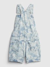 Gap Detské kraťasy s laclem palm print shortall L