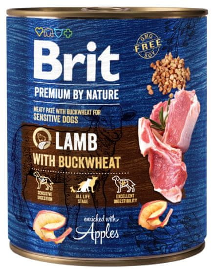 Brit Premium by Nature Lamb with Buckwheat 6 x 800 g