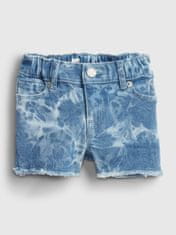 Gap Detské kraťasy elasticized pull-on tie-dye denim shortie shorts wi 18-24M