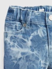 Gap Detské kraťasy elasticized pull-on tie-dye denim shortie shorts wi 18-24M