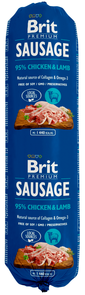 Brit Sausage Chicken & Lamb 12 x 800 g