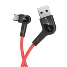 Blitzwolf BW-AC1 kábel USB / USB-C 3A 1.8m, červený