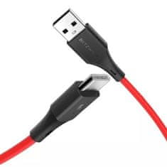 Blitzwolf BW-TC15 kábel USB / USB-C 3A 1.8m, červený