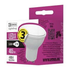 EMOS LED žiarovkaZQ8351 Classic MR16 5,5W GU10 neutrální bílá