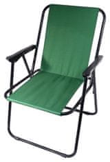 Greatstore Kempingová skladacia stolička BERN - zelená
