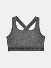 Under Armour Podprsenka Crossback Mid Heather Bra-GRY XS