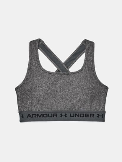 Under Armour Podprsenka Crossback Mid Heather Bra-GRY