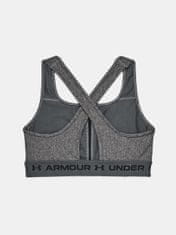 Under Armour Podprsenka Crossback Mid Heather Bra-GRY XS