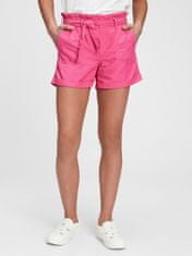 Gap Detské kraťasy high-rise paperbag waist shorts XS