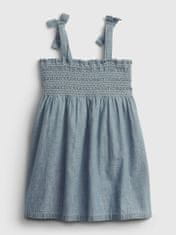 Gap Detské šaty tie smocked dress 18-24M