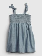 Gap Detské šaty tie smocked dress 18-24M