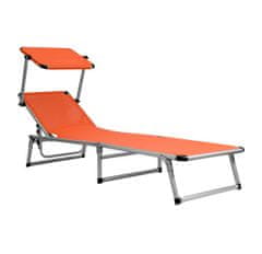 Aga Záhradné polohovacie lehátko GARDEN EXCLUSIVE MC372310O Orange