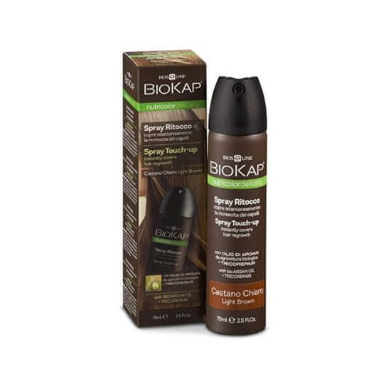 BioKap Nutricolor Delicato Spray Touch Up - Hnedá svetlá - 75 ml