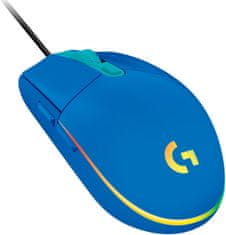 Logitech G102 Lightsync (910-005801), modrá