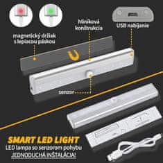 VivoVita Smart LED light – LED lampa so senzorom pohybu, biela TEPLÉ biele svetlo