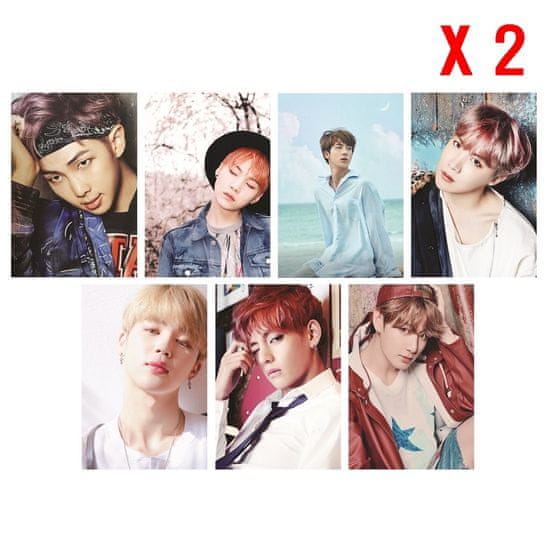 KPOP2EU BTS Bangtan Boys Fotografické karty 7 ks X2