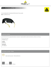 Delta Plus Pracovné okuliare KILIMANDJARO SMOKE UNI