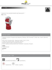 Zateplené pracovné rukavice DCTHI 10 10