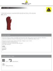 Zváračske rukavice CA615 - Kevlar 10 10