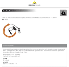 Delta Plus Lano na udržanie pracovnej polohy EX118 (4) 