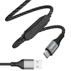 DUDAO L7 kábel USB / USB-C 5A 1m, čierny