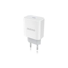 DUDAO A8EU sieťová nabíjačka USB-C PD 20W + kábel USB-C / Lightning 2.4A, biely