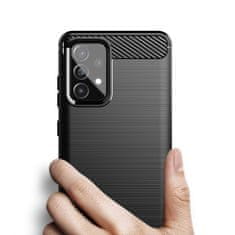 MG Carbon Case Flexible silikónový kryt na Samsung Galaxy A52 5G/4G, čierny